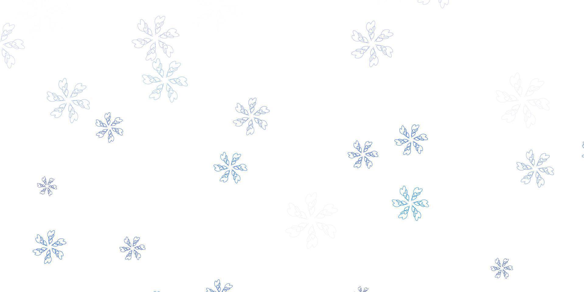 Light blue vector abstract pattern with leaves.