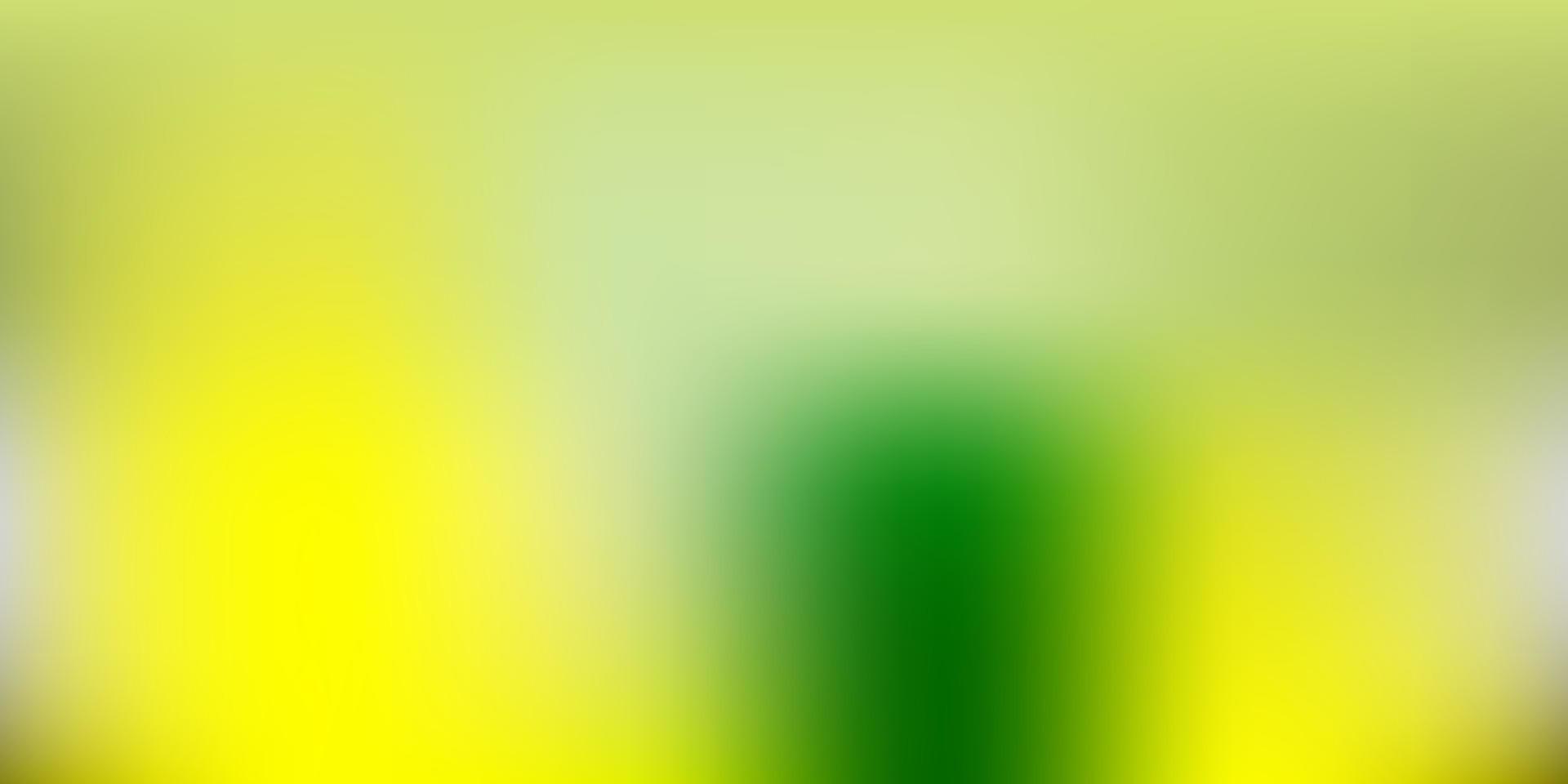 Fondo de desenfoque abstracto de vector verde claro, amarillo.