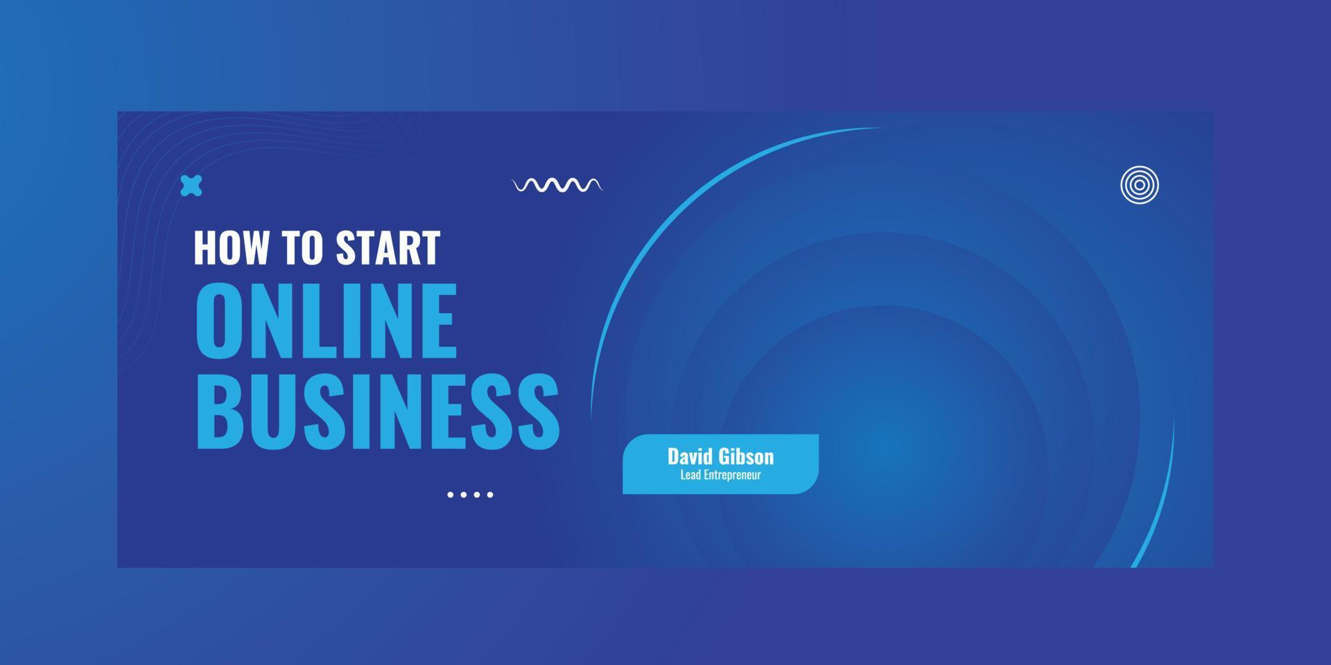 Marketing business banner template vector