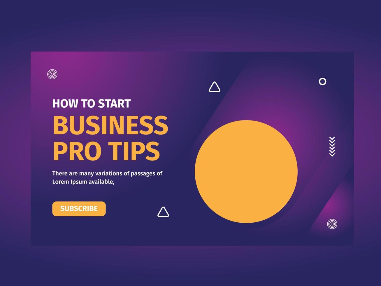 Marketing business banner template vector