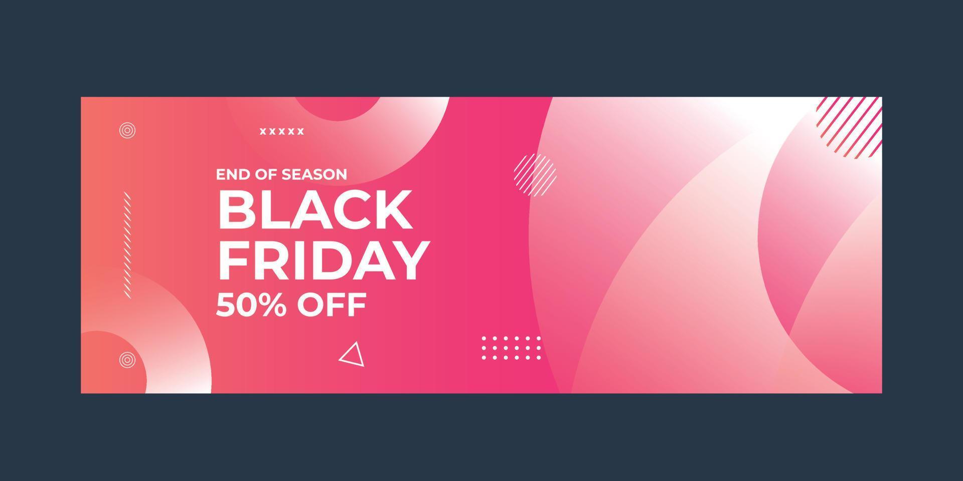 Black Friday Banners sale vector