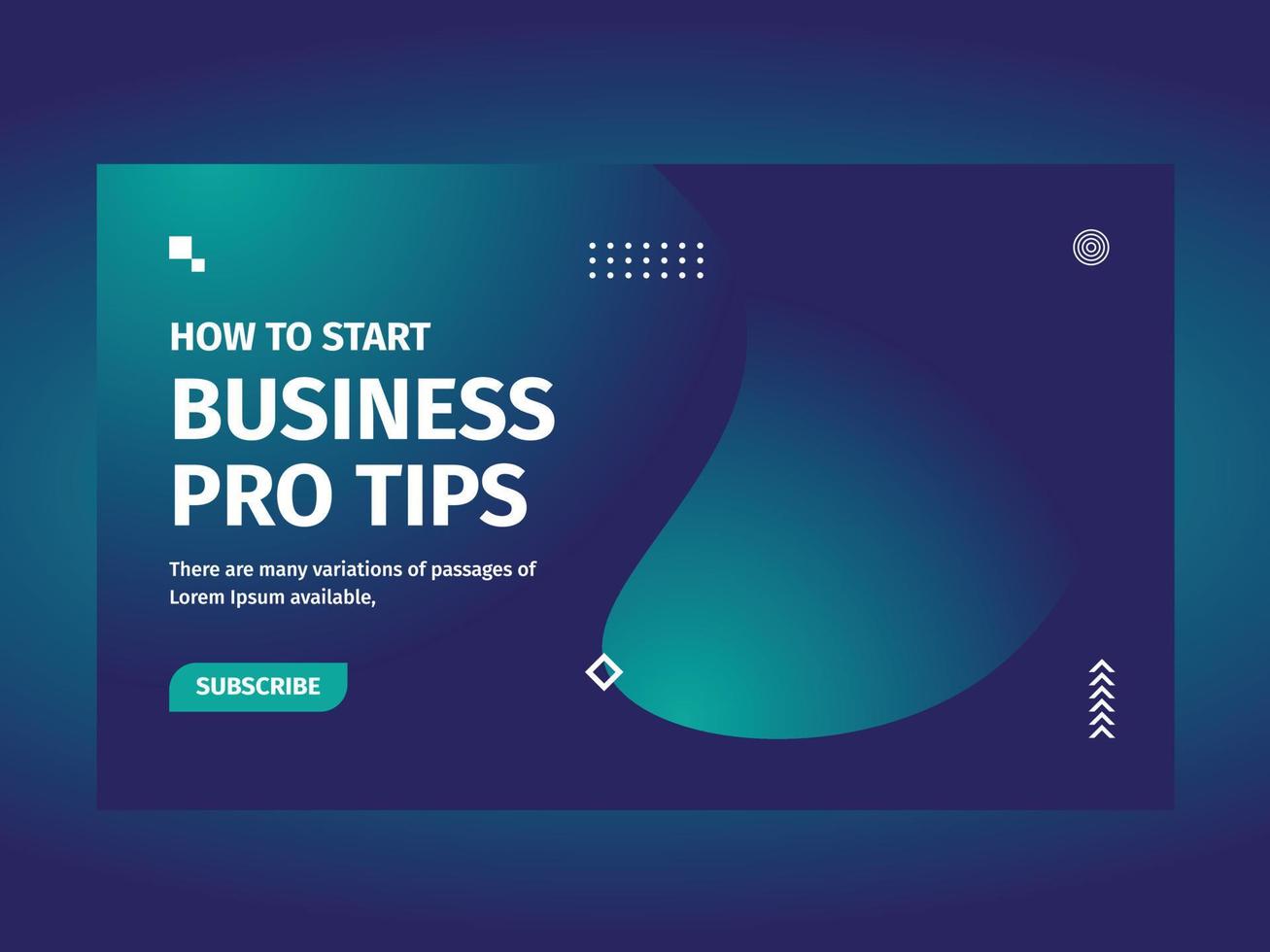 Marketing business banner template vector