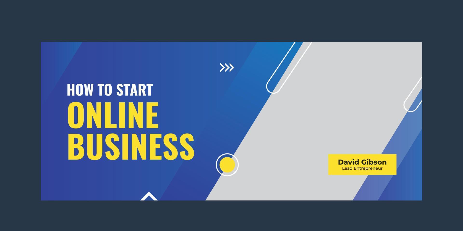 Marketing business banner template vector