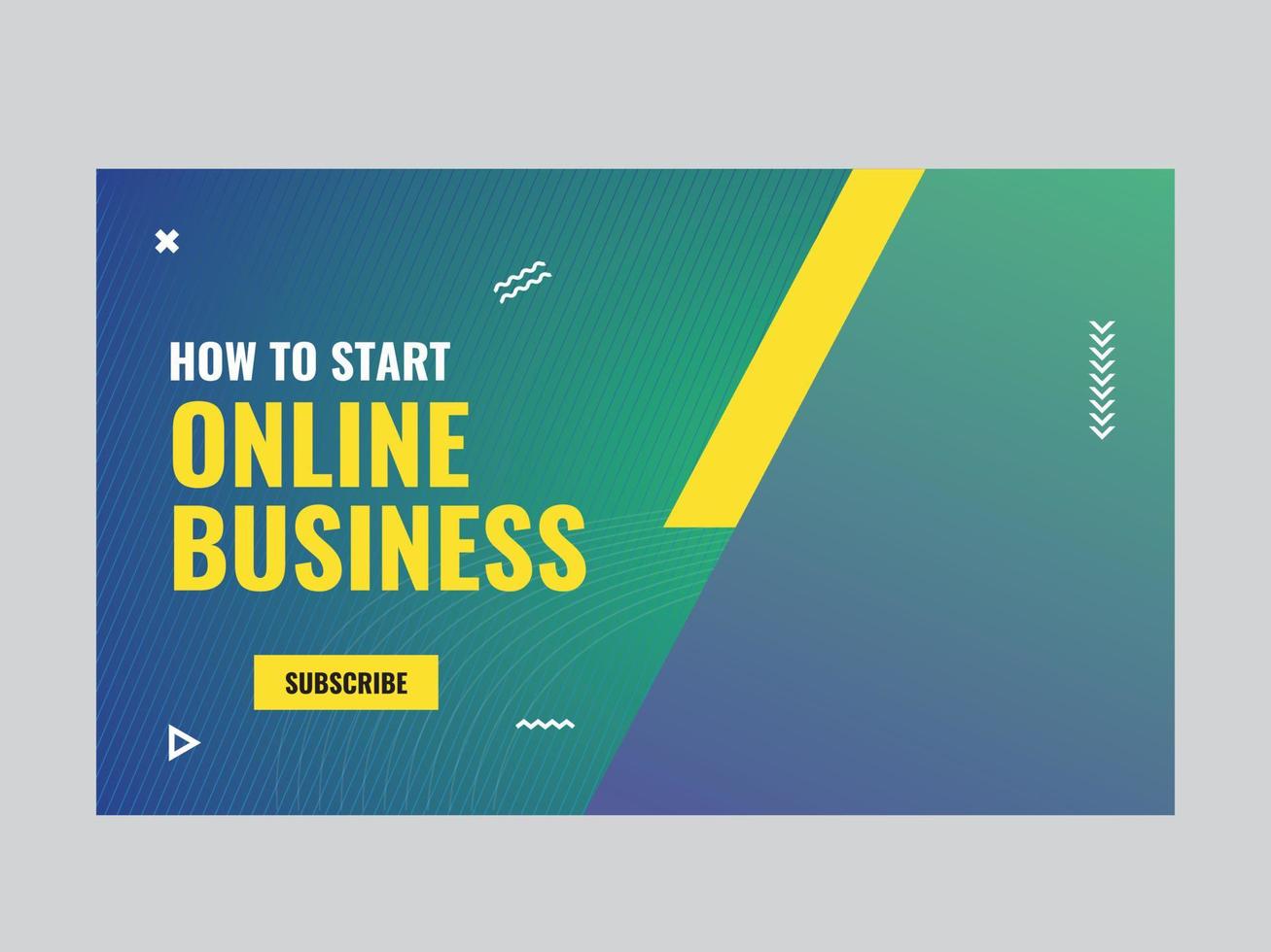 Marketing business banner template vector