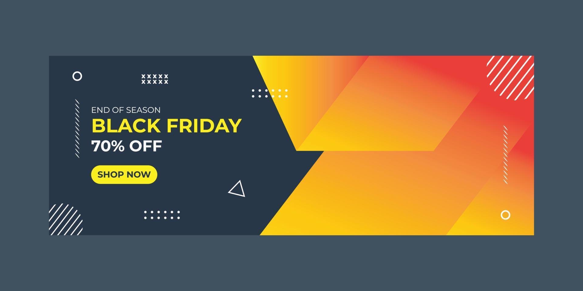 Black Friday Banners sale vector