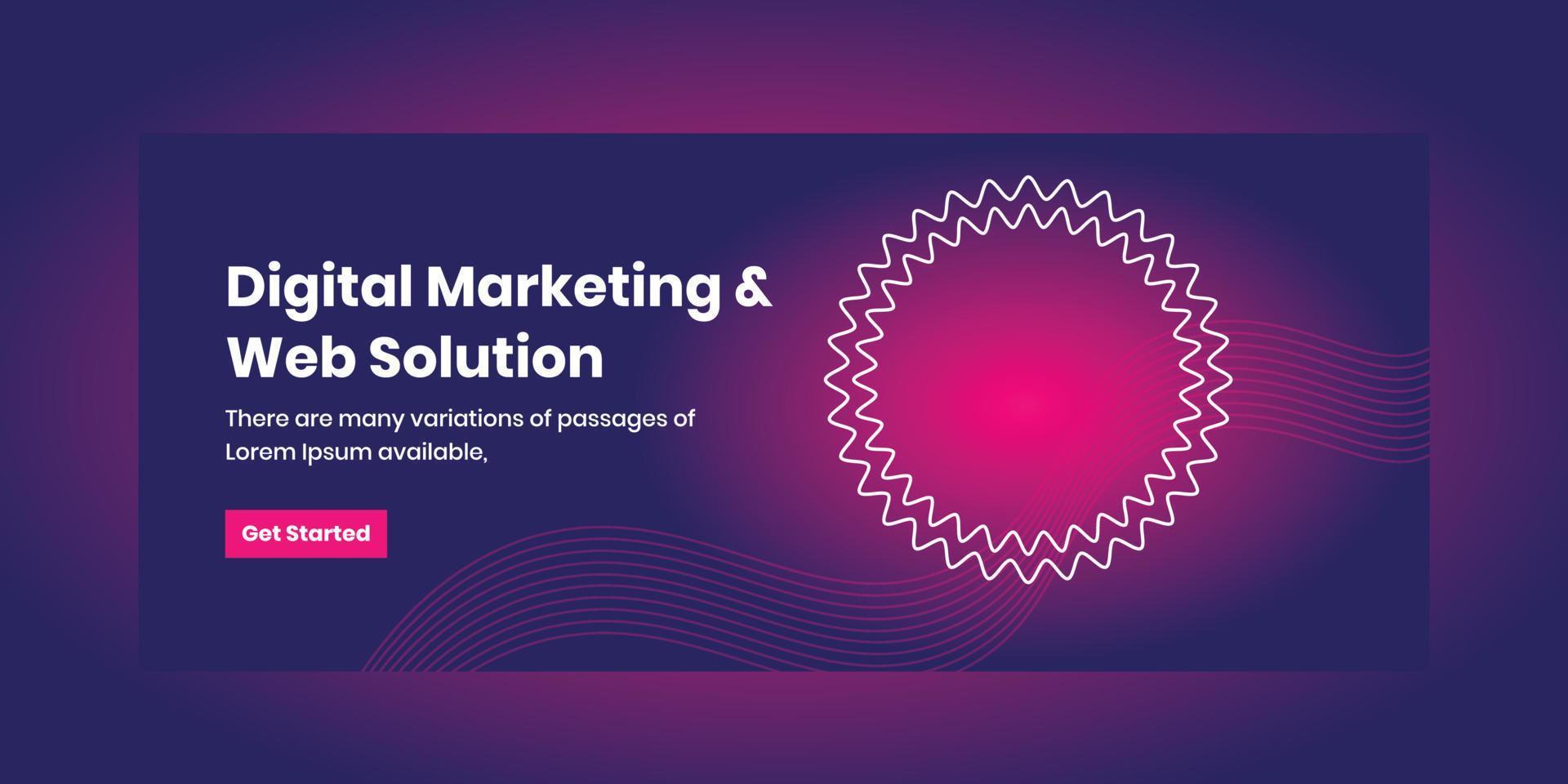 Marketing business banner template vector