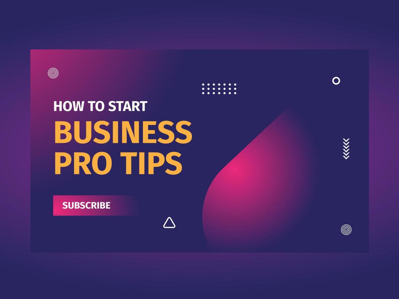 Marketing business banner template vector