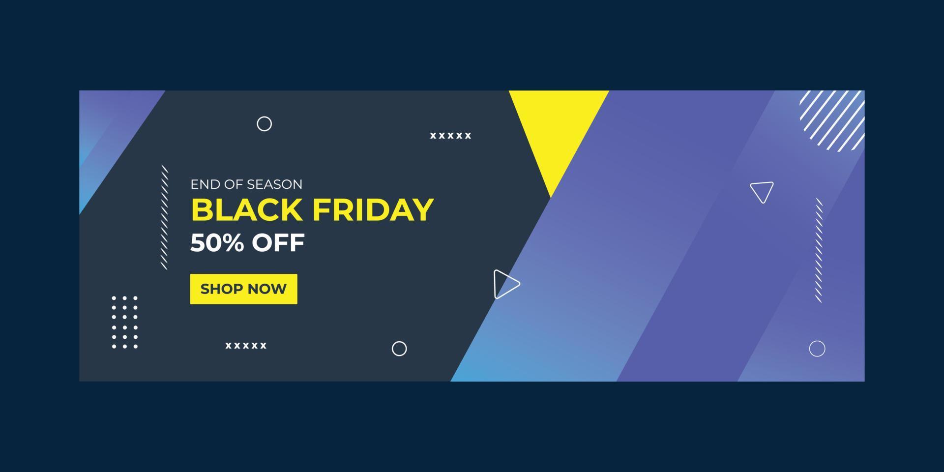 Black Friday Banners sale vector
