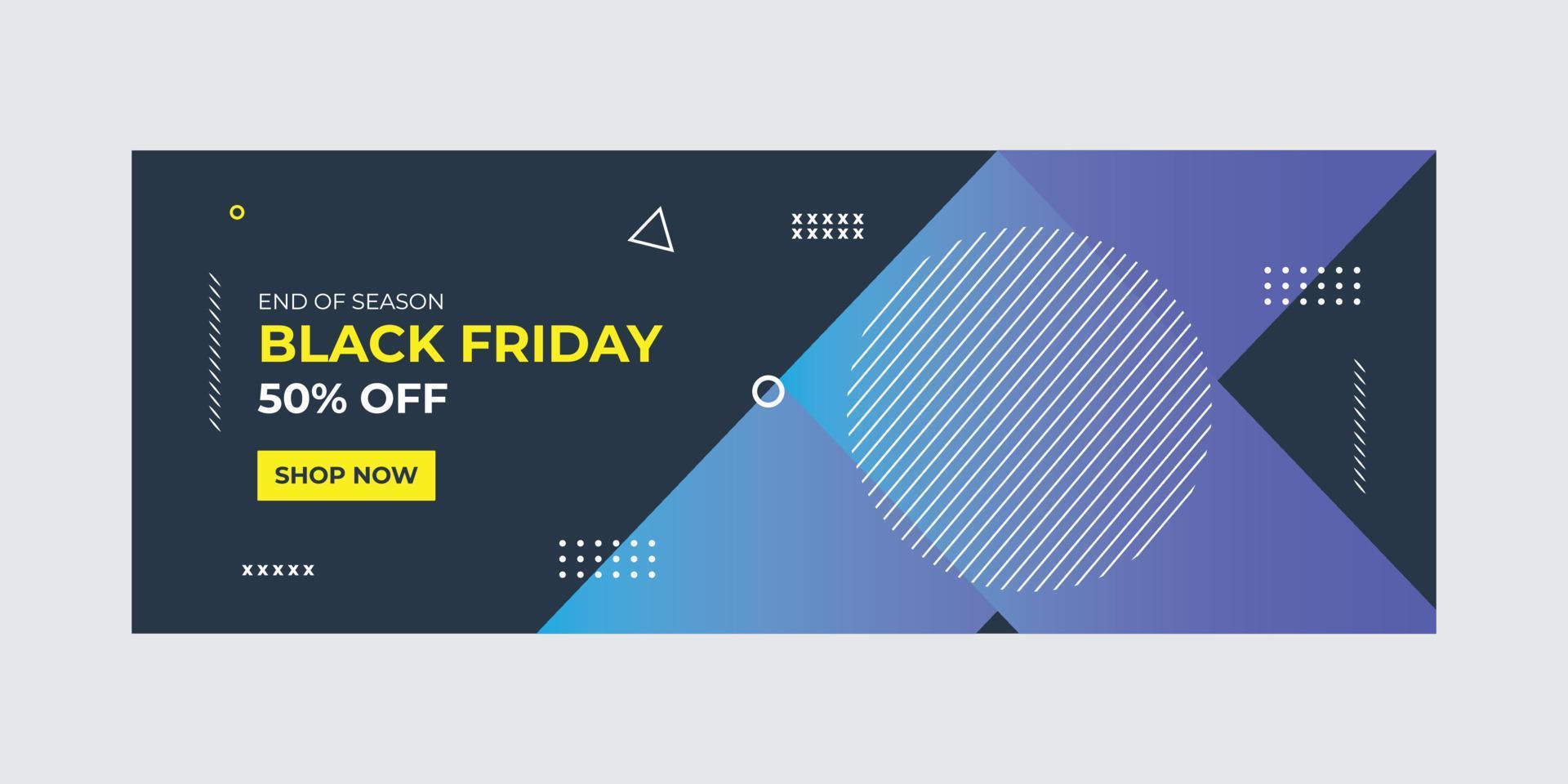 Black Friday Banners sale vector