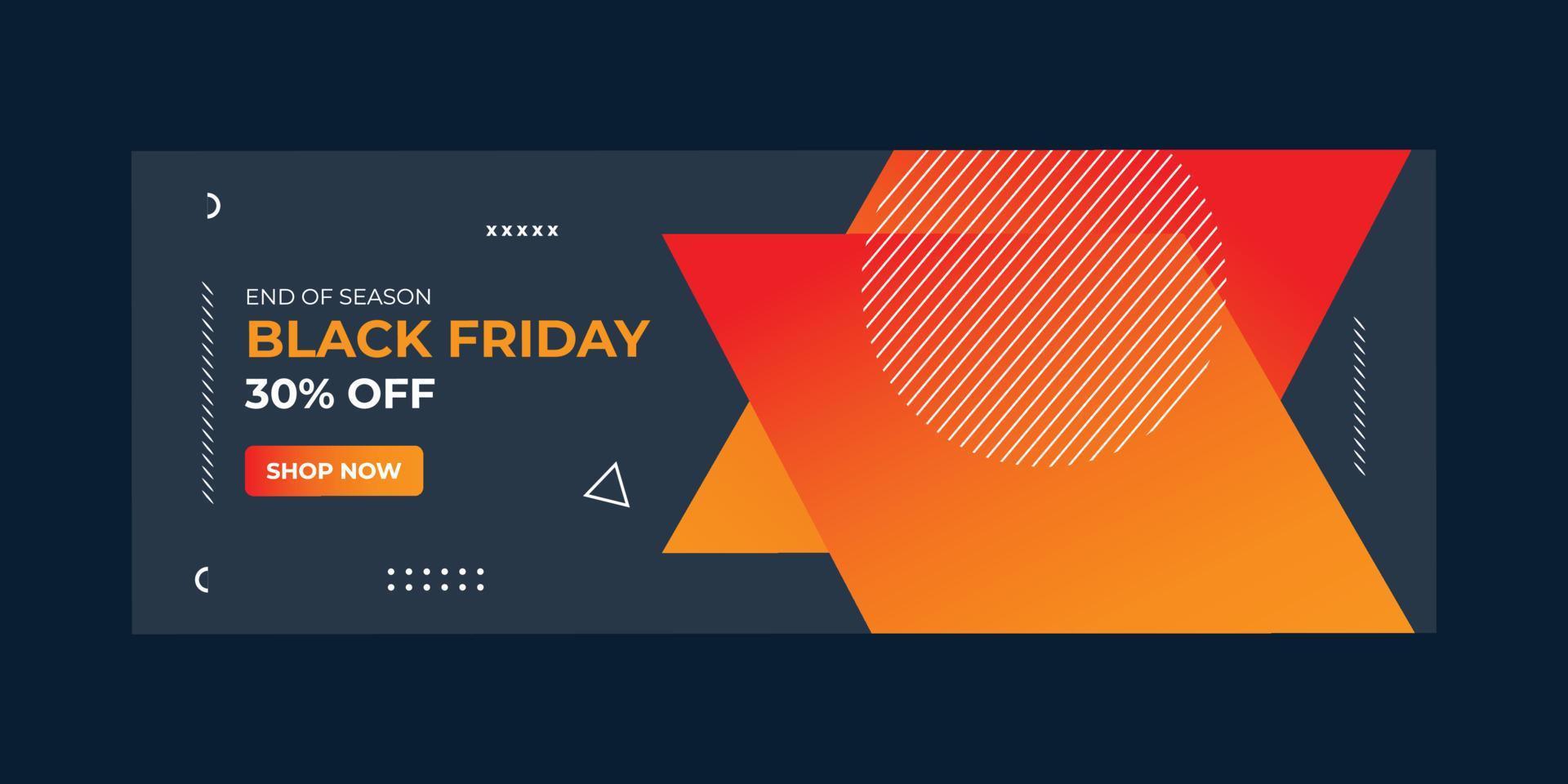 Black Friday Banners sale vector