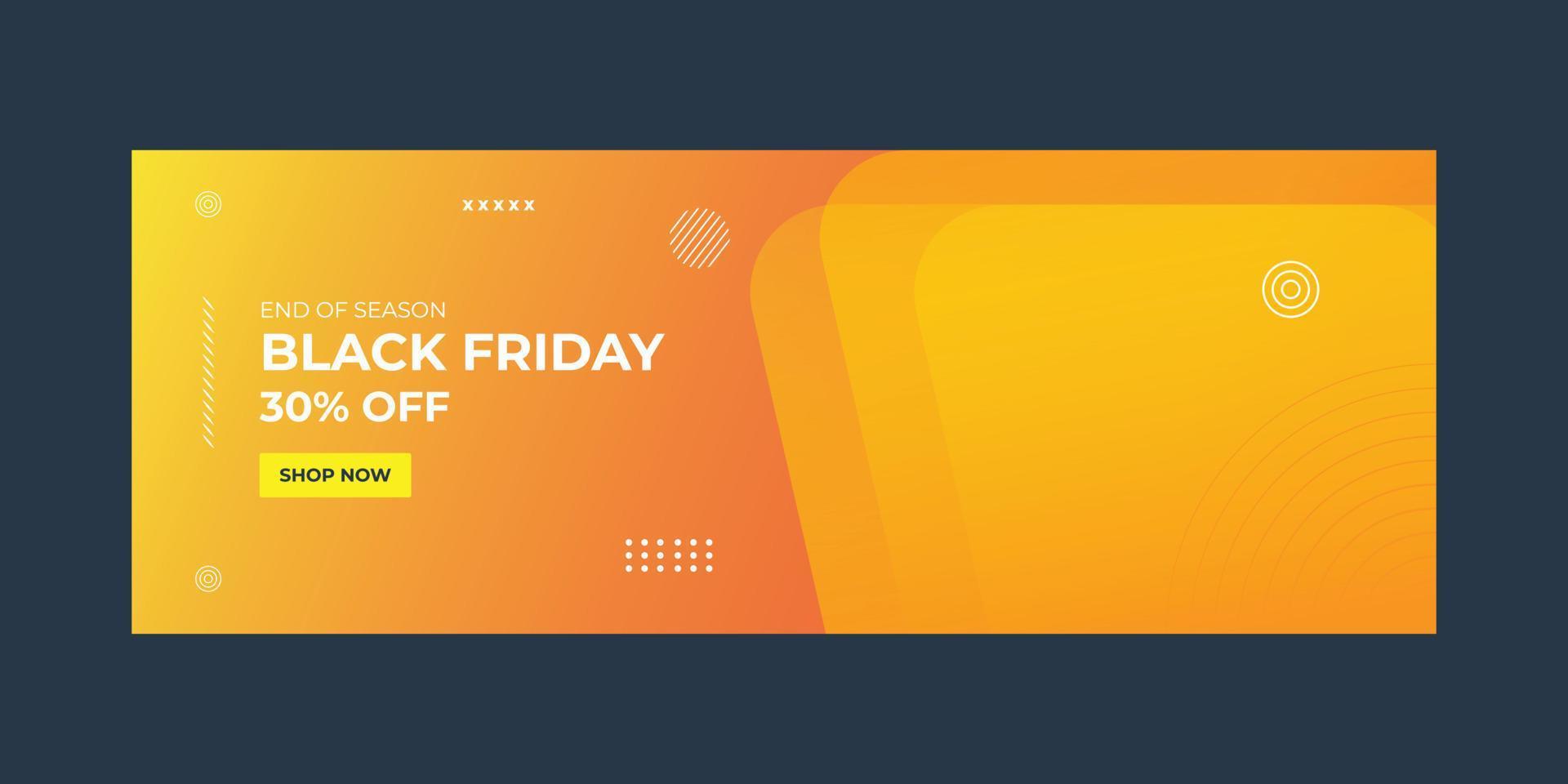 Black Friday Banners sale vector