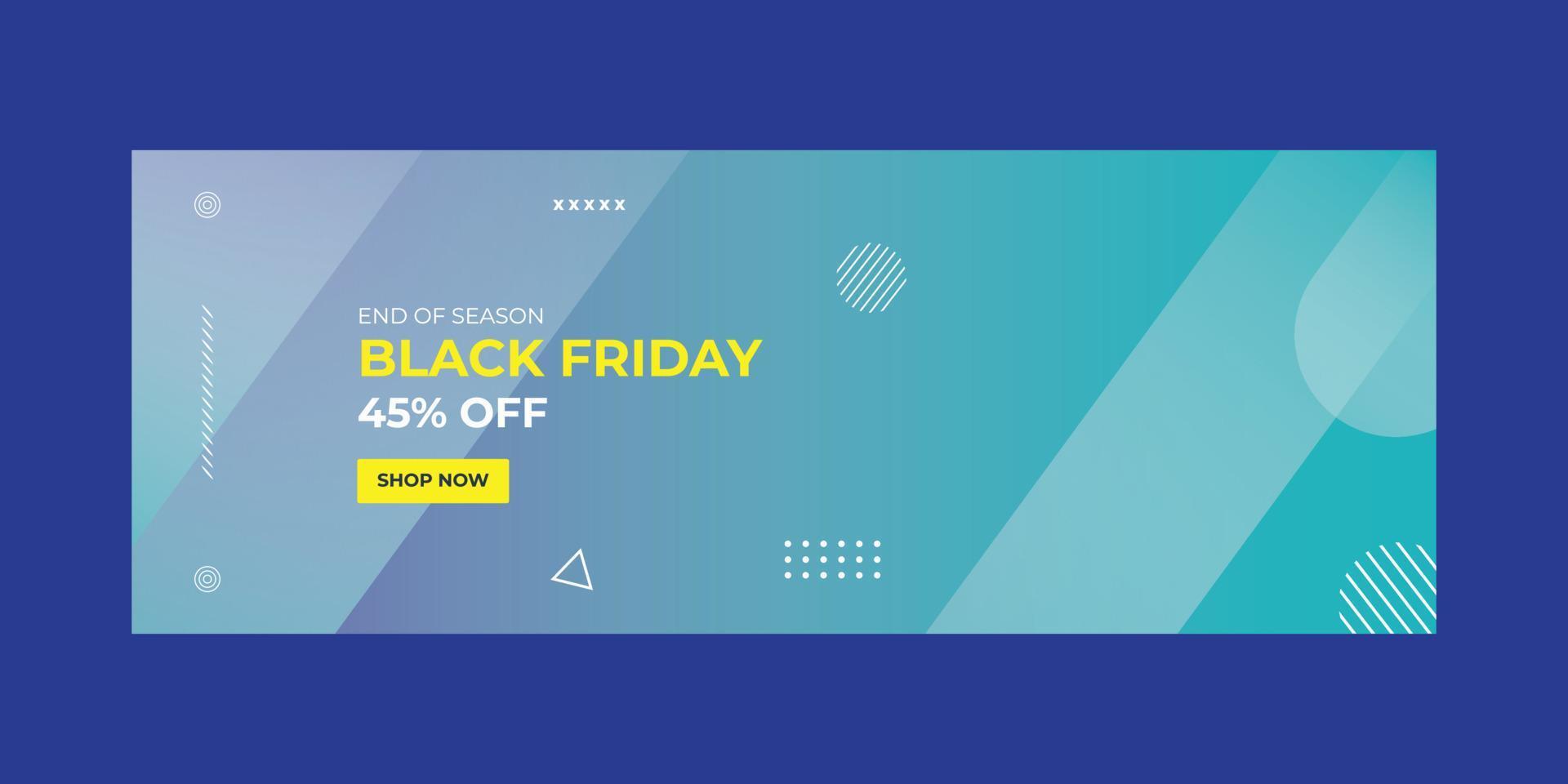 Black Friday Banners sale vector