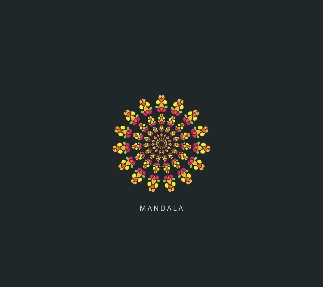 Luxury pattern on  background. Vector mandala template. design elements. Traditional Turkish, Indian motifs. Great for fabric and textile, wallpaper, packaging or any desired idea, and colorful design