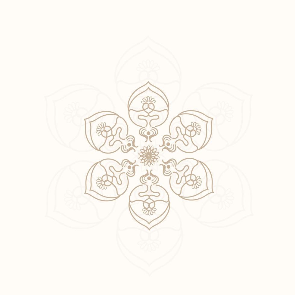 Luxury pattern on  background. Vector mandala template. design elements. Traditional Turkish, Indian motifs. Great for fabric and textile, wallpaper, packaging or any desired idea, and colorful design