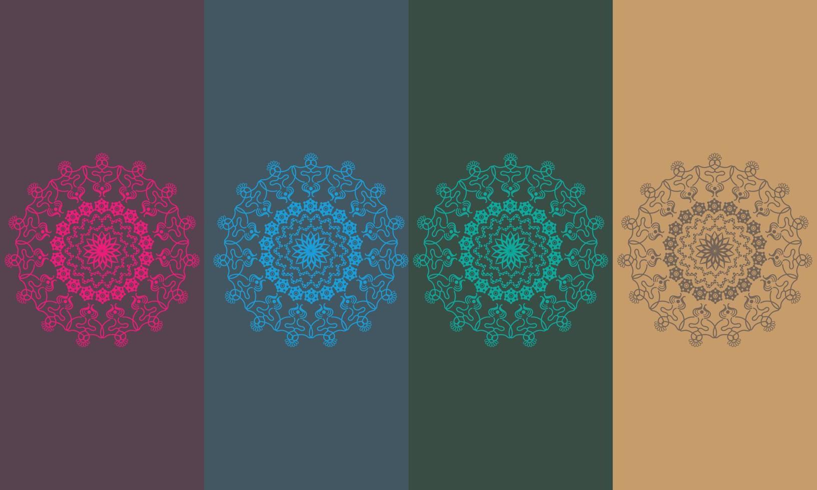 patrón de lujo en el fondo. plantilla de mandala vectorial. elementos de diseño. motivos tradicionales turcos e indios. excelente para telas y textiles, papel tapiz, embalaje o cualquier idea deseada, y diseño colorido vector