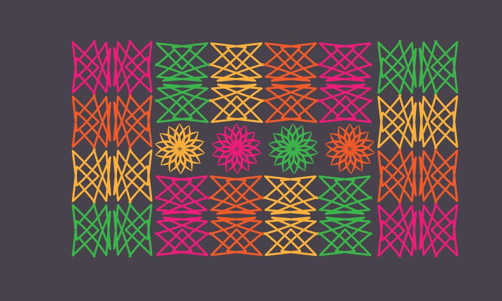 patrón de lujo en el fondo. plantilla de mandala vectorial. elementos de diseño. motivos tradicionales turcos e indios. excelente para telas y textiles, papel tapiz, embalaje o cualquier idea deseada, y diseño colorido vector