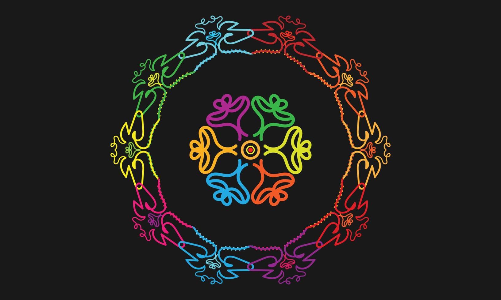 patrón de lujo en el fondo. plantilla de mandala vectorial. elementos de diseño. motivos tradicionales turcos e indios. excelente para telas y textiles, papel tapiz, embalaje o cualquier idea deseada, y diseño colorido vector