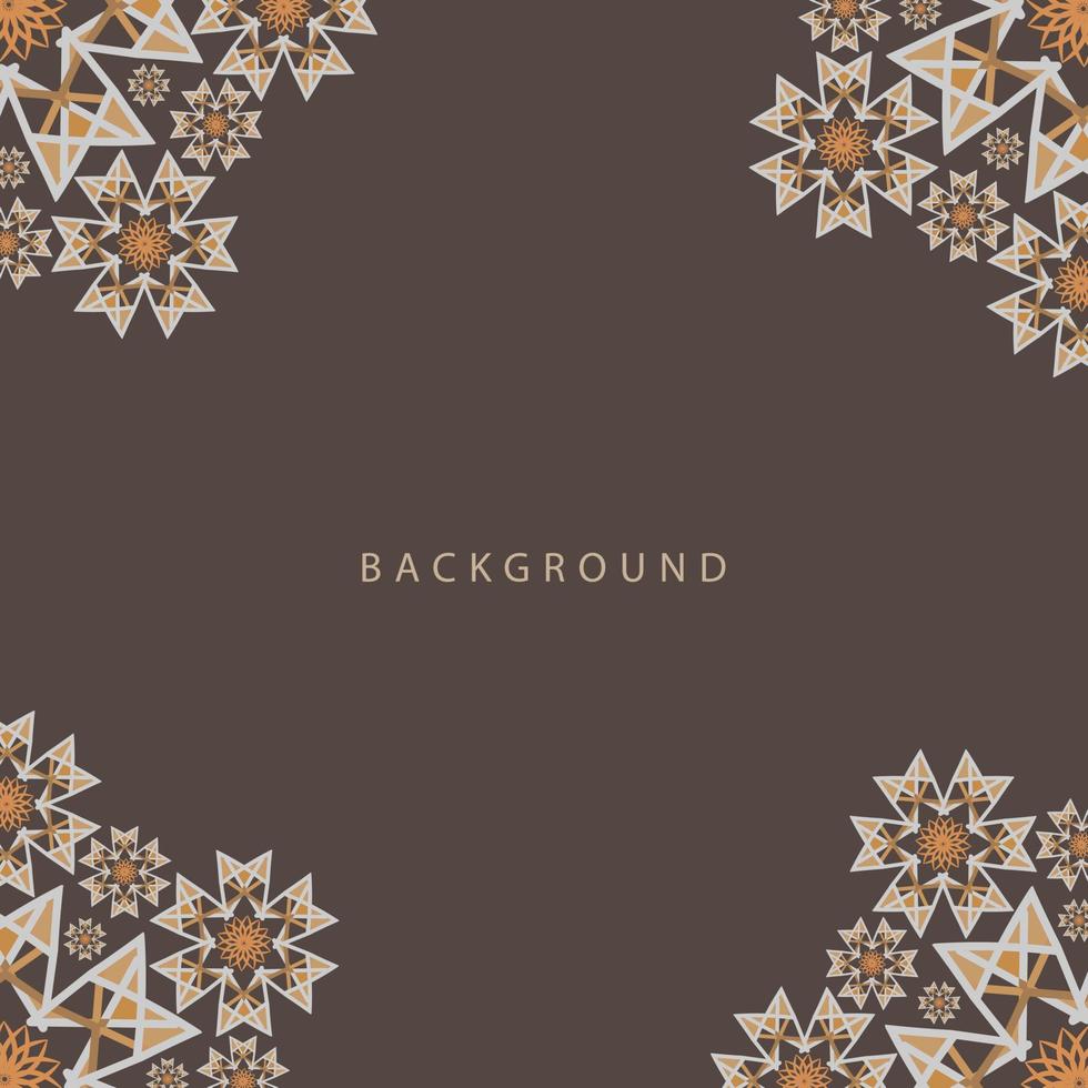invitation card templates with gold patterned and crystals color luxury mandala background with golden arebesque pattern arabic islamic east style. ramadan style decorative mandala vector