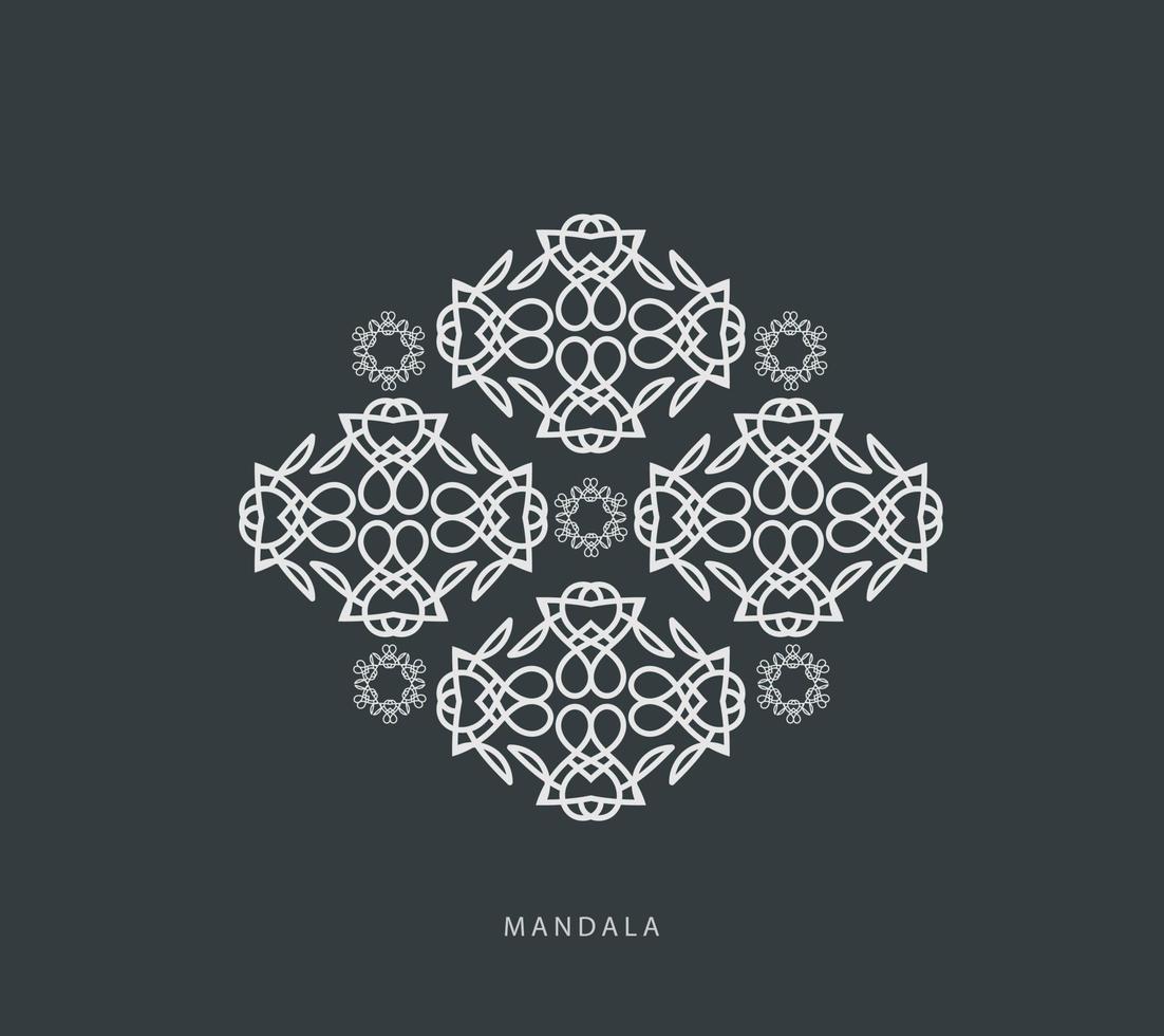 Luxury pattern on  background. Vector mandala template. design elements. Traditional Turkish, Indian motifs. Great for fabric and textile, wallpaper, packaging or any desired idea, and colorful design