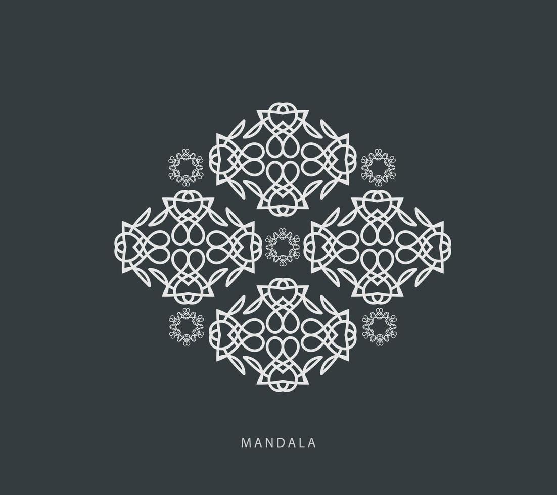 patrón de lujo en el fondo. plantilla de mandala vectorial. elementos de diseño. motivos tradicionales turcos e indios. excelente para telas y textiles, papel tapiz, embalaje o cualquier idea deseada, y diseño colorido vector