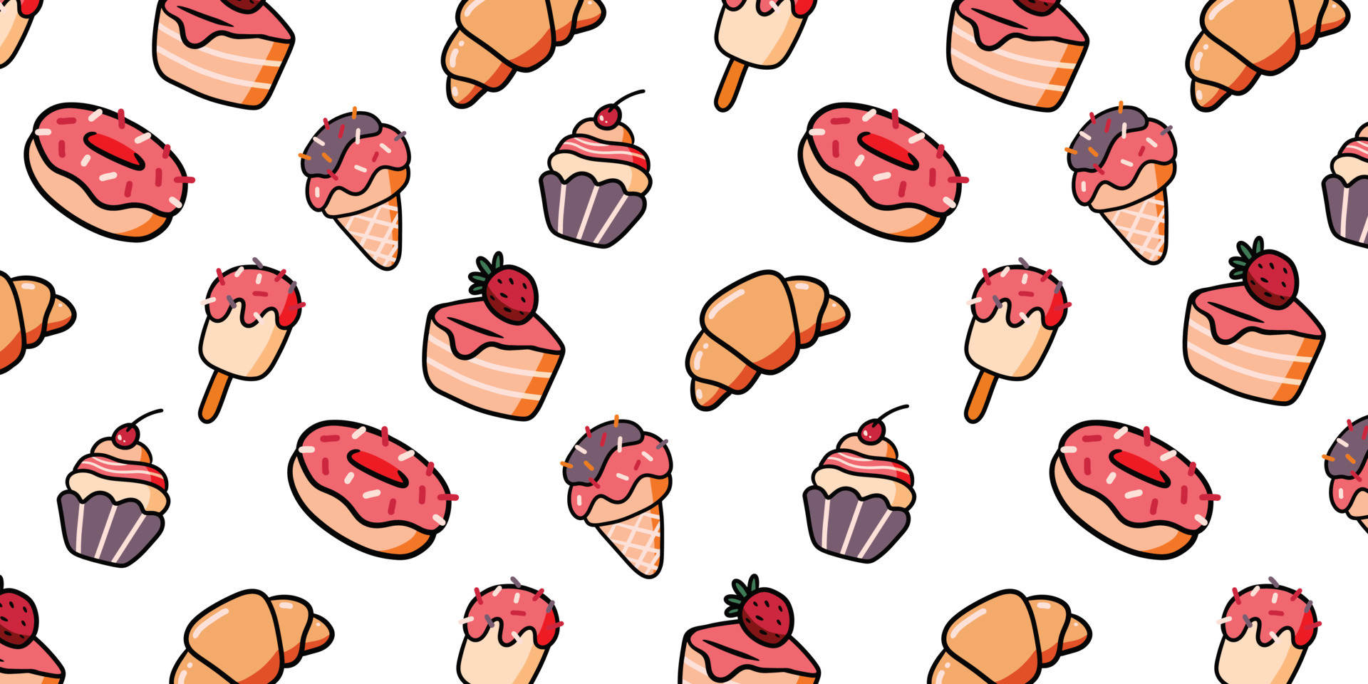 Prosgs 60Pcs Dessert Stickers Various Pink Color Strawberry Cake Fruit  Drinks Cute Decals DIY Decoration Waterproof Skateboard Laptop Phone Car  Scrapbooking Stickers Reward Gift 