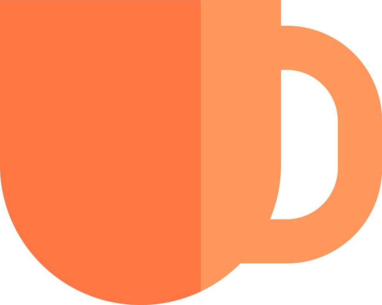 Orange cup, illustration, vector, on a white background. vector