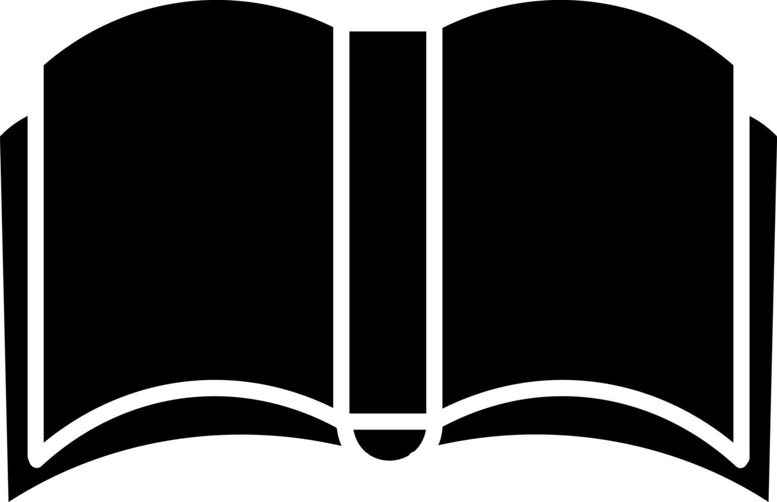 One open book, illustration, vector on white background.