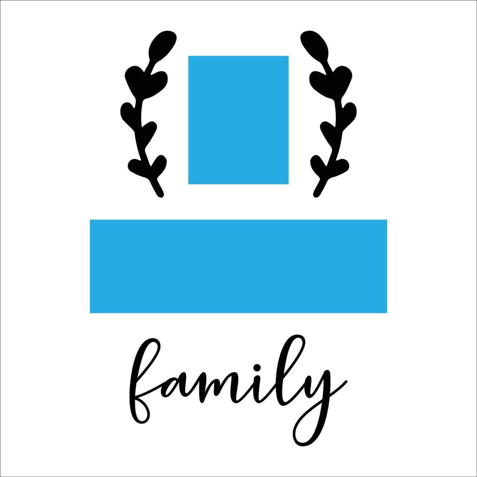 Family Initial Design wonderful and stylish typography vector