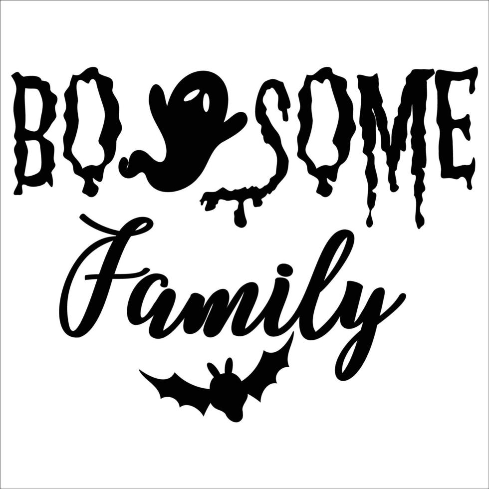 boosome family nice typography illustration vector