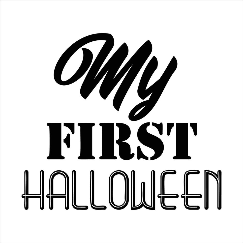 my First Halloween stylish typography 13488484 Vector Art at Vecteezy