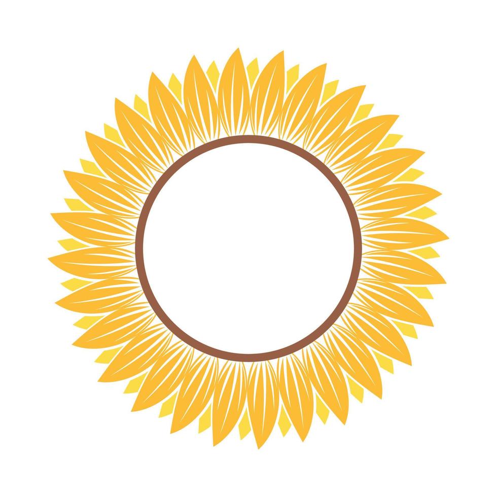 Beautiful and natural sunflower illustration vector
