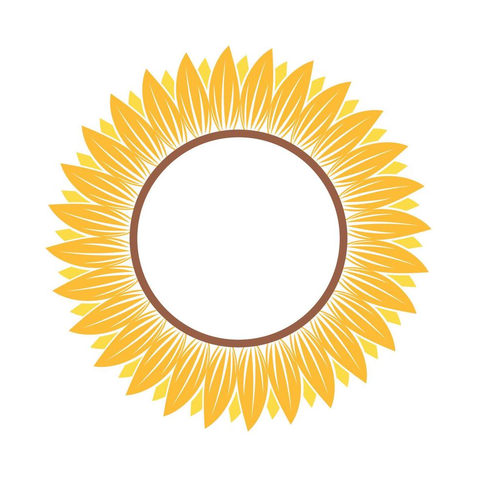 hermosa y natural ilustración de girasol vector