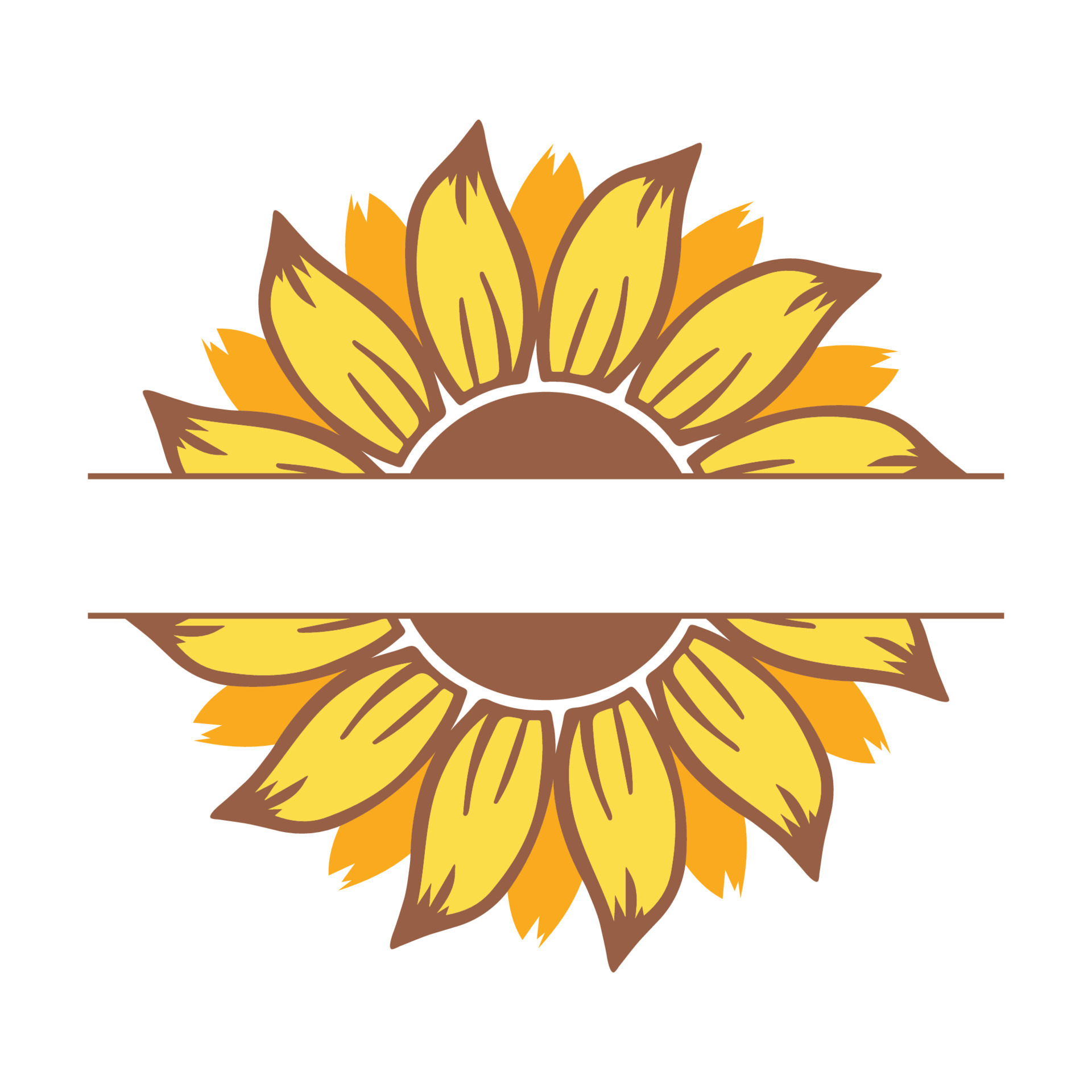 Beautiful and natural sunflower illustration 13488520 Vector Art at ...
