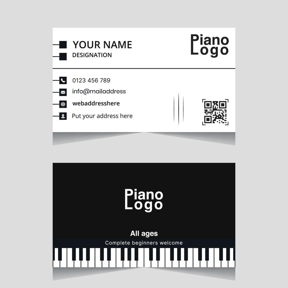 Professional Business card design vector