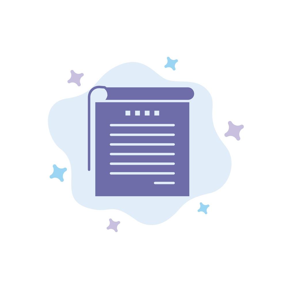 Student Notes Books Student Notes Blue Icon on Abstract Cloud Background vector