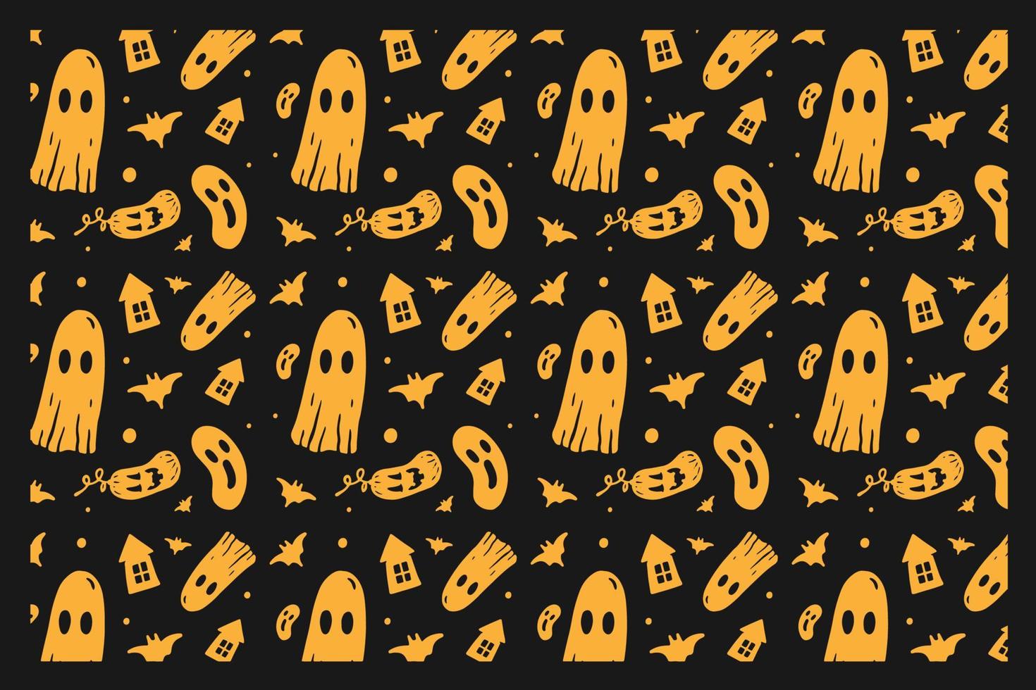 Scary Halloween Pattern vector