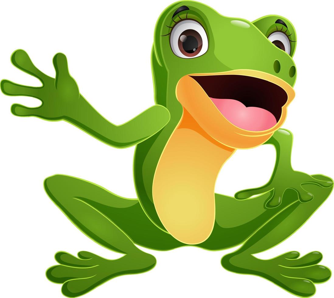 Cute dibujos animados feliz rana verde agitando la mano 13488833 Vector en Vecteezy Cute dibujos animados feliz rana verde agitando la mano 13488833 Vector en Vecteezy