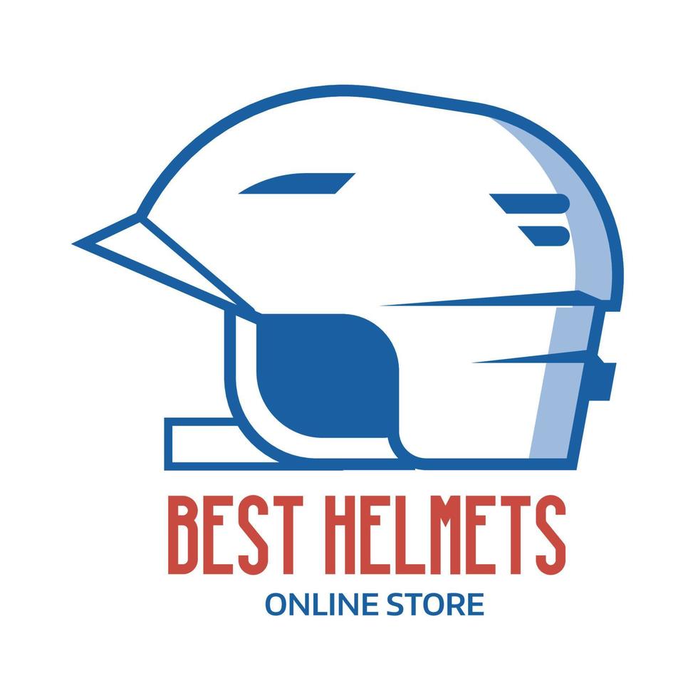 Riding Helmet Vector Line Icon