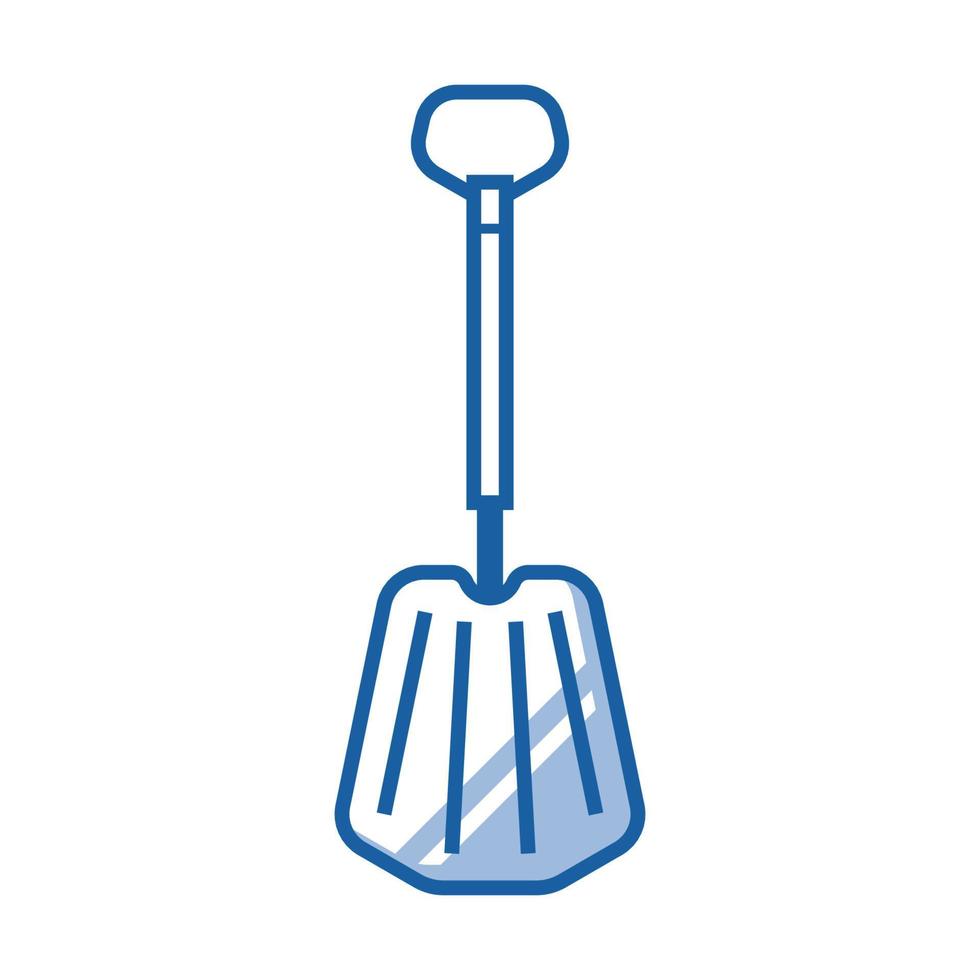 Emergency Snow Shovel Icon vector