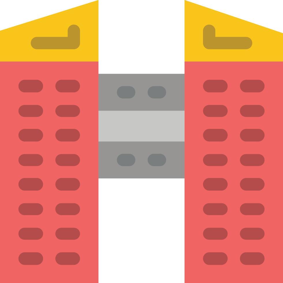 Buildings City Construction  Flat Color Icon Vector icon banner Template