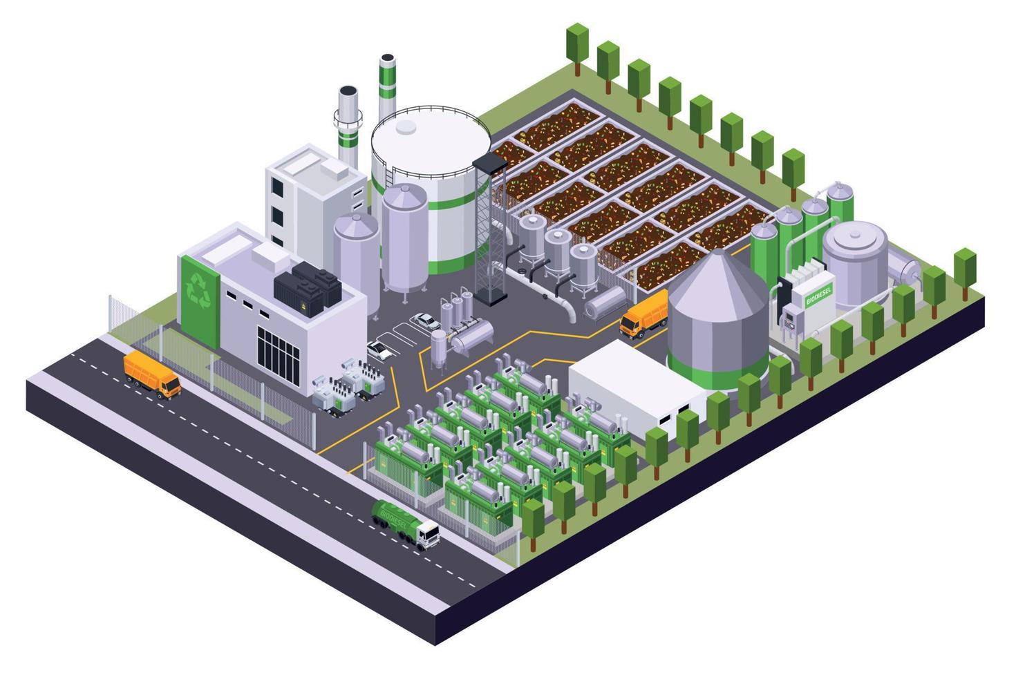 Bio Fuel Plant Composition vector