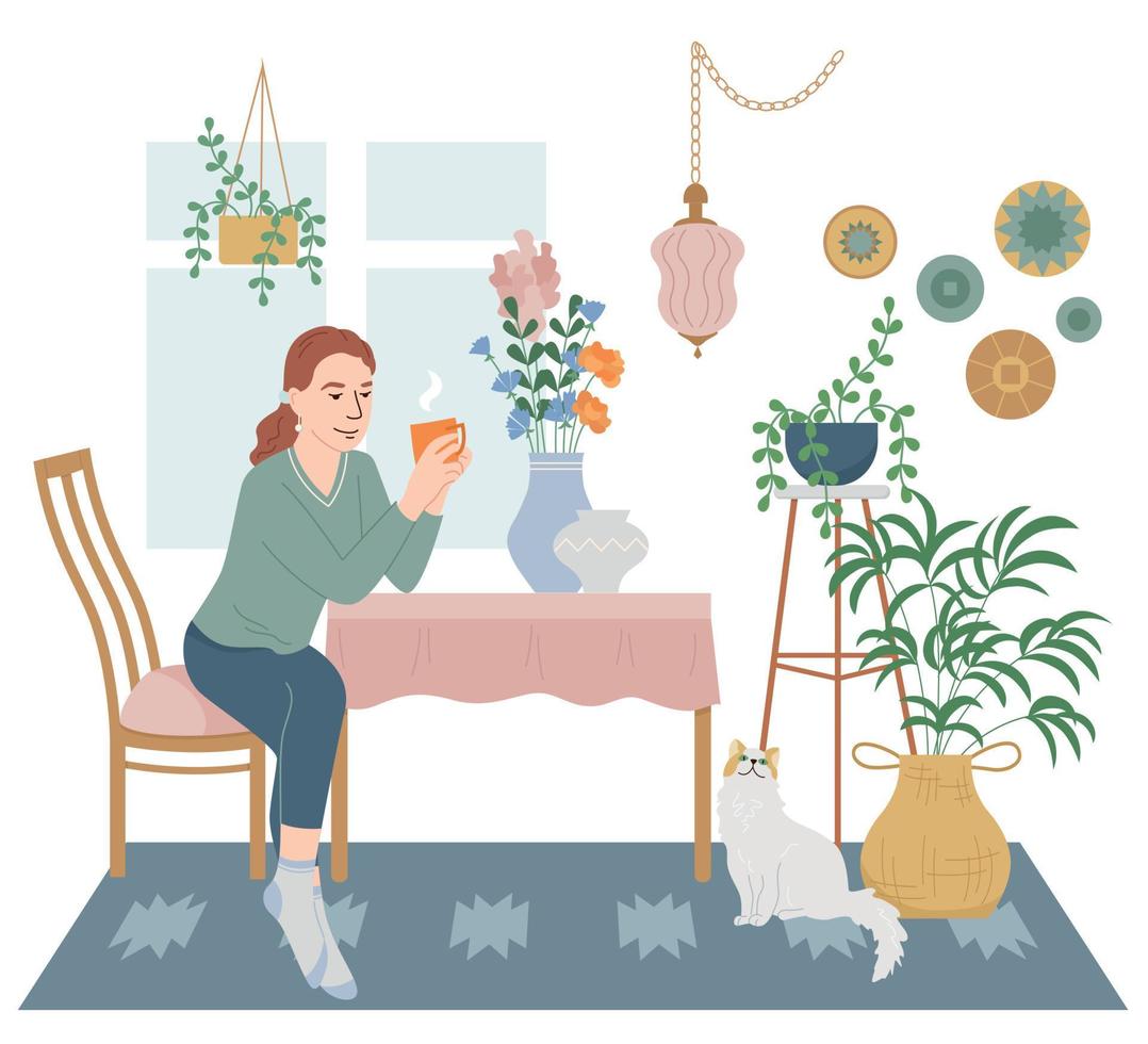 Lagom Life Room Composition vector