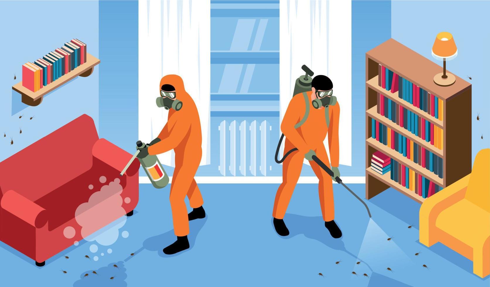 Pest Control Illustration vector