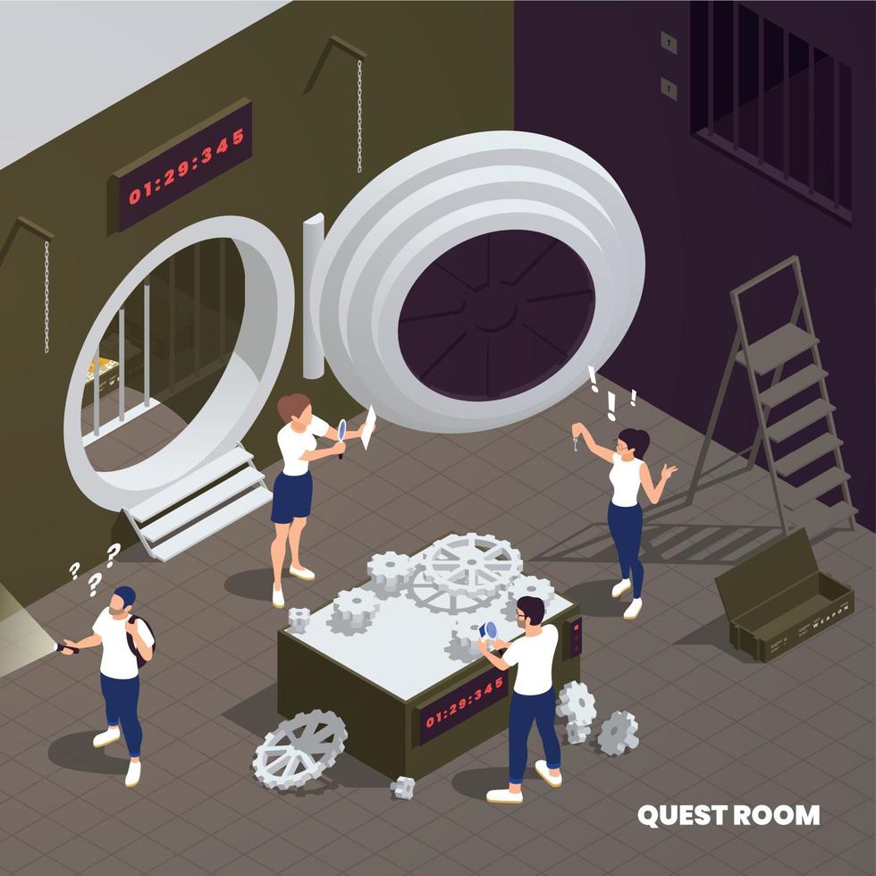 Escape Room Concept vector