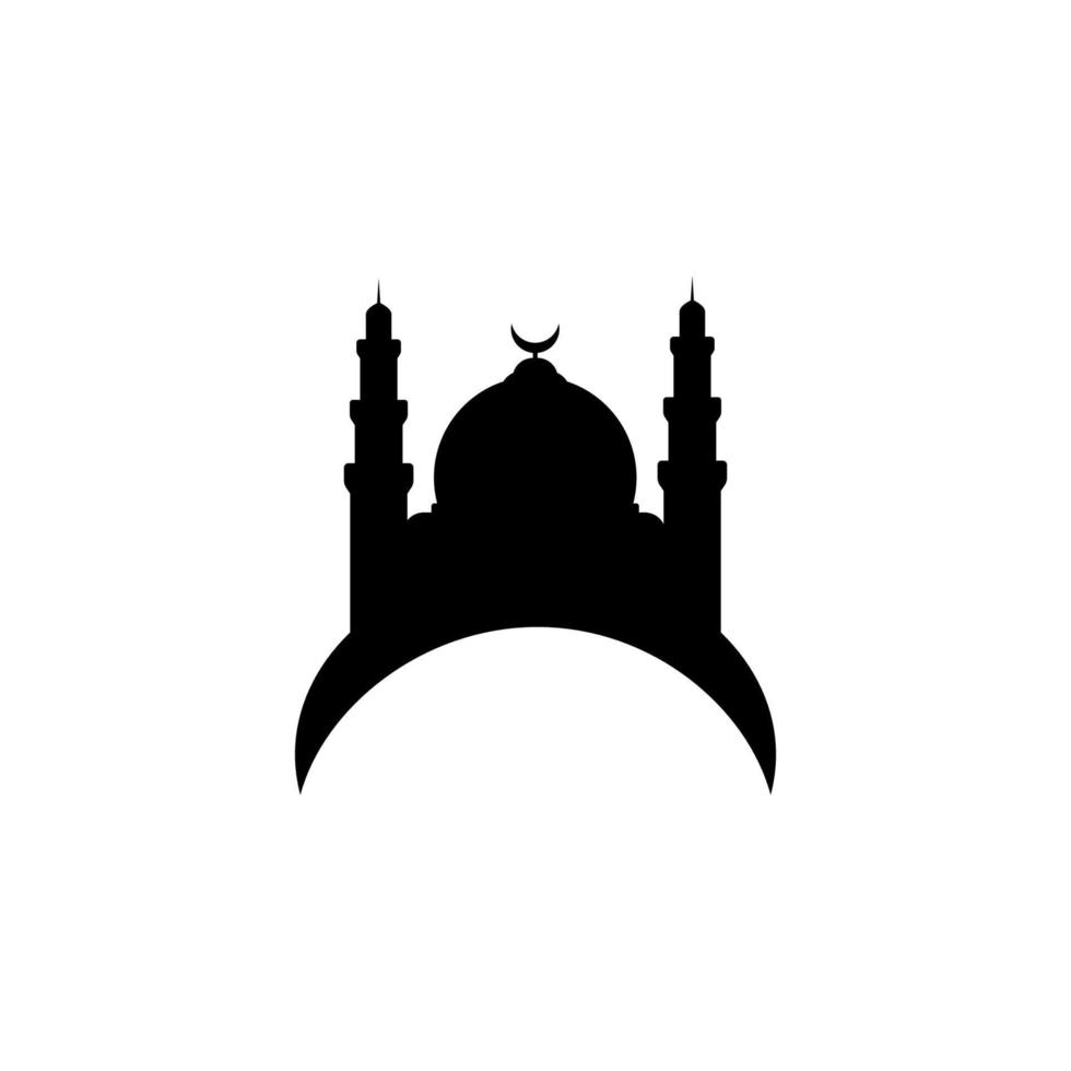 mezquita ramadan logo vector