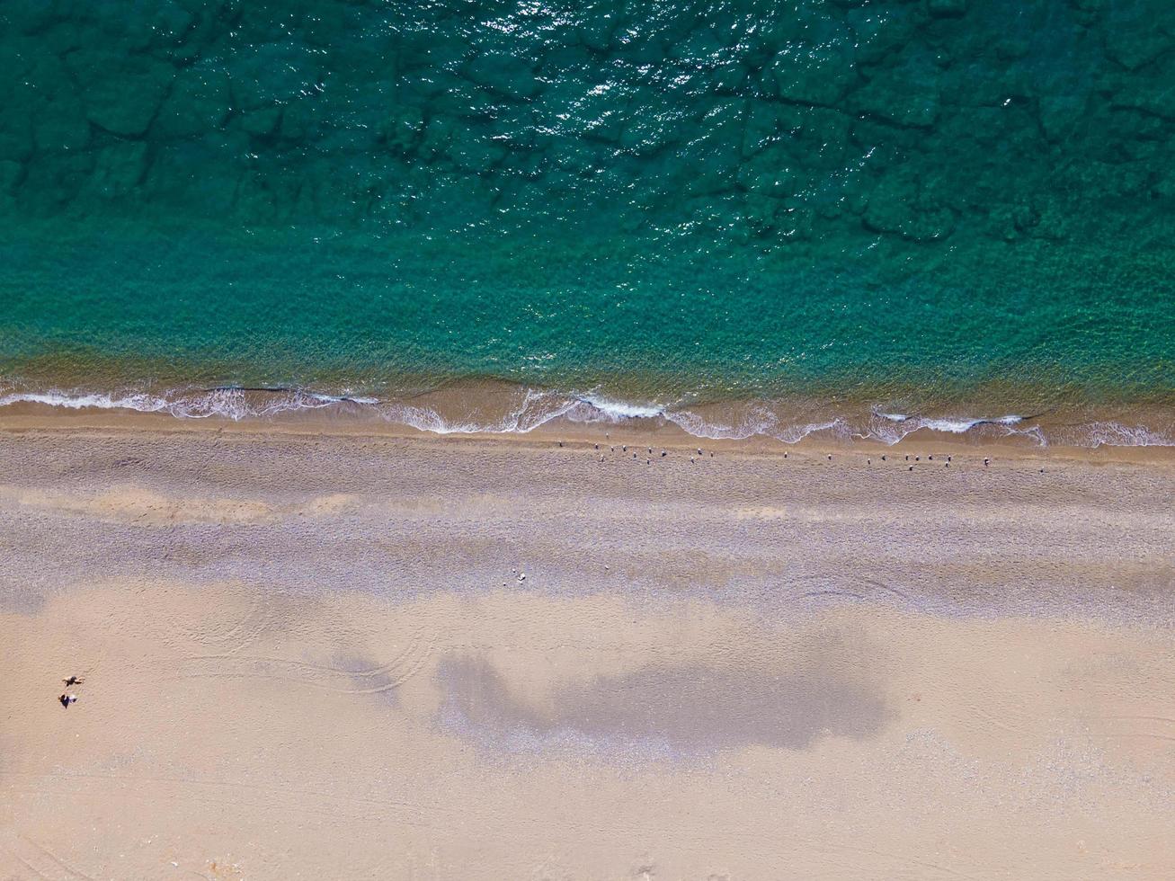 The magnificent view of the air from the air and the beach. Background and landscape photo