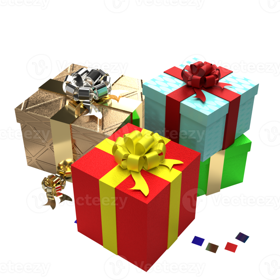 gift box png for celebration concept