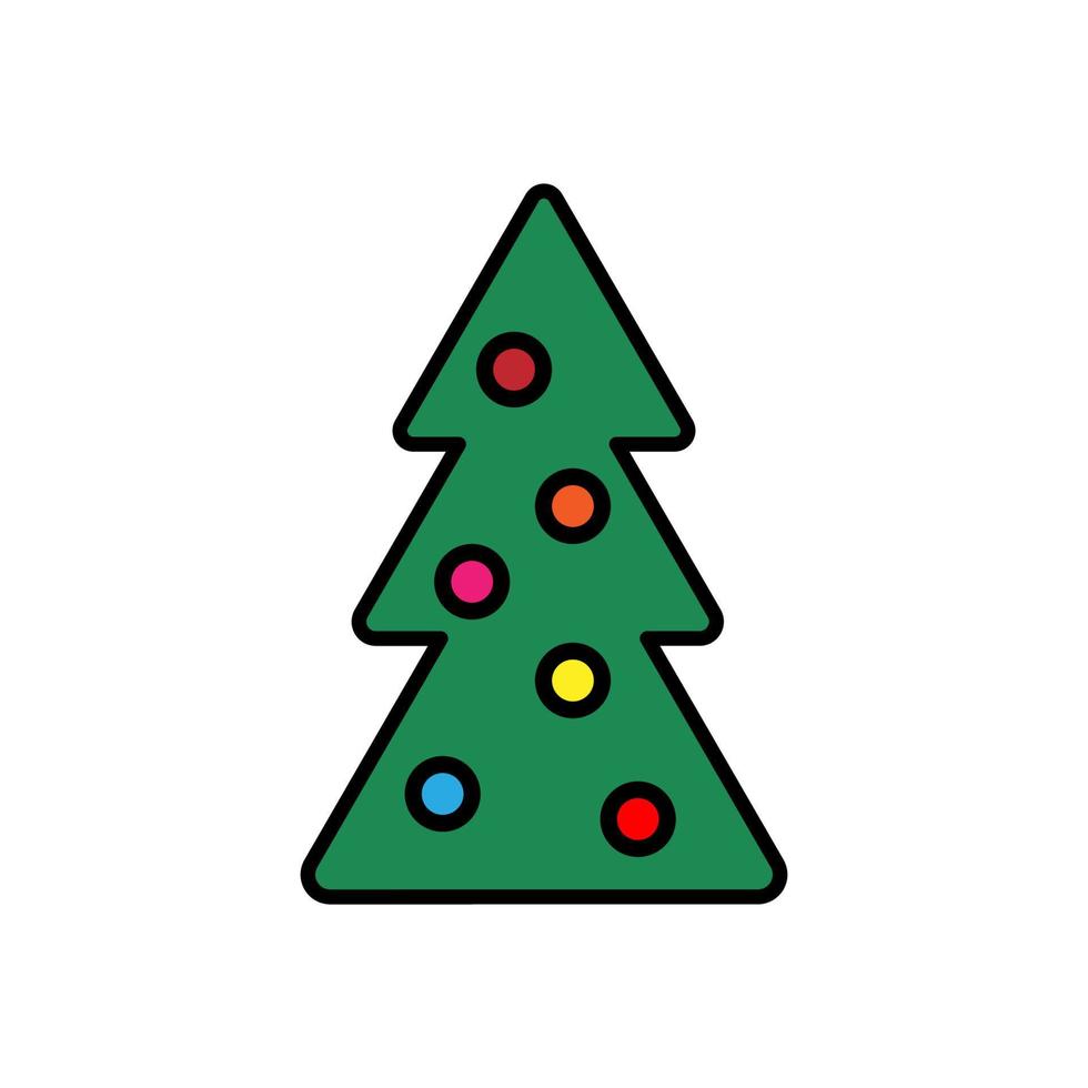 Christmas tree with gifts. Christmas card vector