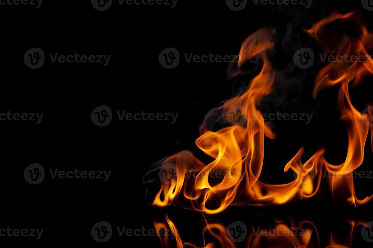 fire and flame burning fuel oil gas png on black background photo