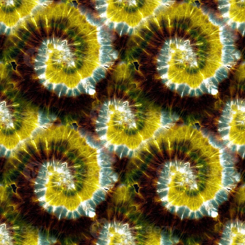 Dark Psychedelic Kaleidoscope. Seamless. Dye photo